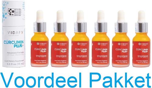 Curcumin Plus 15ml Vidafy Voordeelpakket 6 in 1