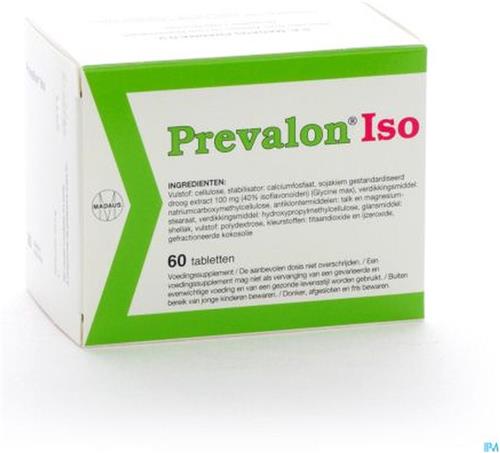 Prevalon Iso Voedingssupplement op basis van soja-isoflavonen - 60 tabletten