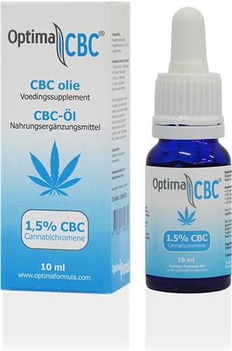 CBC olie 1,5%, Optima Formula, 100% zuivere CBC olie, 10 ml, Cannabichromene