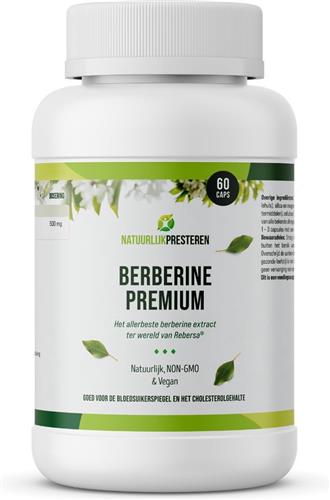 Berberine Premium - 500 mg Rebersa® Berberine extract - Ondersteunt Bloedsuikerspiegel en Cholesterol - 60 caps