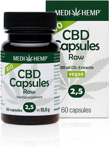 Medihemp CBD Capsules - 2,5% - 60 caps