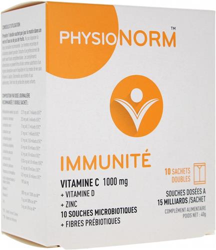 Laboratoire Immubio Physionorm Immunity 10 Dubbele Zakjes