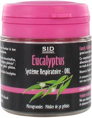 S.I.D Nutrition Ademhalingssysteem - ENT Eucalyptus 30 Capsules