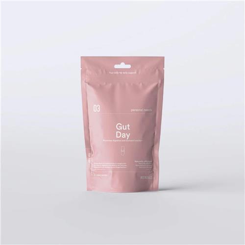 Insentials Gut Day - Spijsvertering na maaltijden - Behandeling tegen Opgezette Buik - Tegen opgeblazen gevoel - Lactobacillus pancreatime TM - 30 Pillen