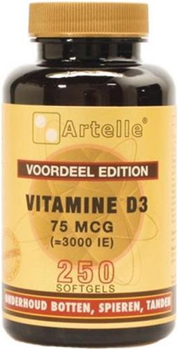 Artelle Vitamine D3 75 Mcg 3000Ie 250 softgels