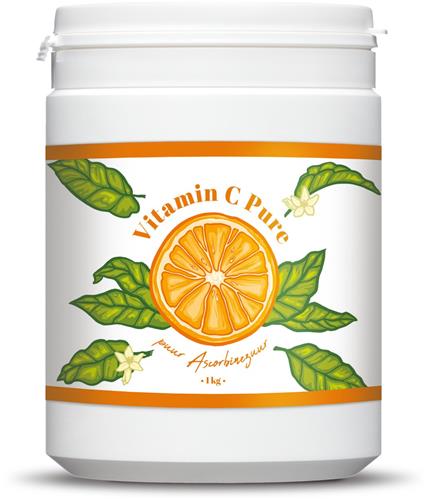 Vitamine C Poeder – 1kg Puur Ascorbinezuur - Ter ondersteuning van het immuunsysteem - Kala Health