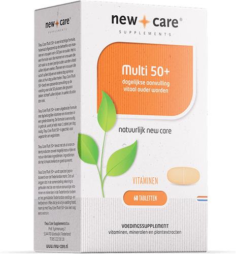New Care Multivitamine 50+ - dagelijkse aanvulling - 60 tabletten - vegan