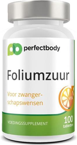 Foliumzuur (vitamine B11) Tabletten - 100 Tabletten - PerfectBody.nl