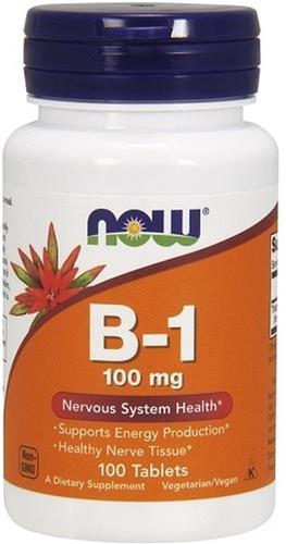 NOW Foods - Vitamine B-1 100mg (100 tabletten)