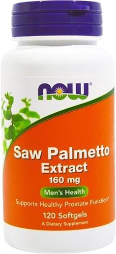 Saw Palmetto Extract 160 mg (120 softgels) - Now Foods