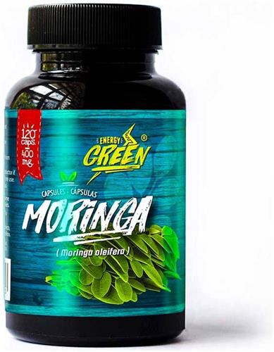 Amazon Andes-Moringa Capsules -Natuurlijke bron van vitaminen, aminozuren, proteïnen, polyfenolen,zeatin, quercetine, betasitosterol, caffeoylquinicezuur en kaempferol. 120caps-400mg