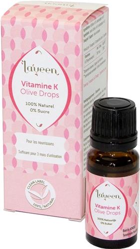 Laveen Olive Drops Zuigeling 10 ml | vitamine K | 100% natuurlijk en suiker/zoetstofvrij