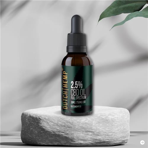 Dutch Hemp CBD-olie 2,5% - 30 ml - Full spectrum