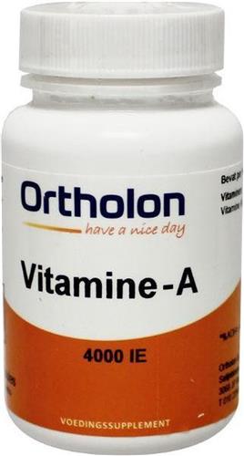Ortholon Vitamine A 4000 I.E. - 60 Capsule - Vitaminen