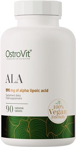 OstroVit ALA VEGE 90 tablets - Alpha lipoic acid - Supplementen - ALA Alfa-liponzuur - 590mg - 90 Tabletten - Vegan - Laboratorium getest kwaliteit!