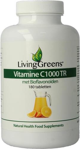 LivingGreens Vitamine C1000 180 tabletten, vitamine c, C1000 mg, Vitamine C1000, weerstand formule, vitamine c voordeelverpakking