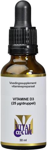 Vital Cell Life Vitamine D3 25mcg druppels (30ml)