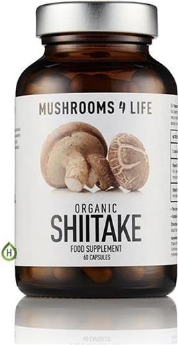 Mushrooms4Life / Shiitake Paddestoel Biologisch – 60 caps
