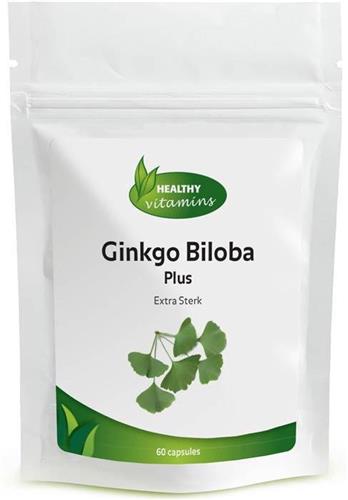 Healthy Vitamins Ginkgo Biloba Plus - 60 Capsules - 120 mg