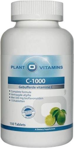 Vitamine C 1000 Mg Calcium Ascorbaat Plantovitamins 150 Tabletten