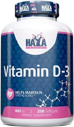 Vitamin D-3 400IU Haya Labs 250softgels