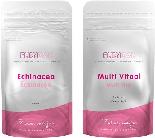 Flinndal Echinacea Tabletten - Voor Goede Weerstand - Ondersteunt Immuunsysteem - 90 Tabletten