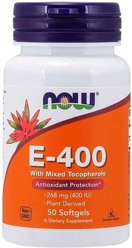 Vitamine E 400IU Now Foods 50softgels