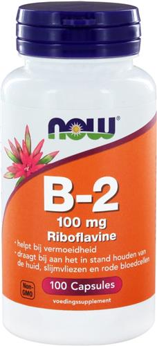 Now Foods - Vitamine B-2 100 mg - 100 Capsules
