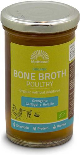 Mattisson - Biologische Botten Bouillon Gevogelte - Bone Broth Poultry - Bottenbouillon - 240 ml