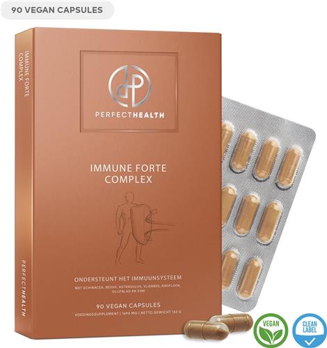 Perfect Health - Echinacea Capsules - Extra Weerstand - Astragalus Capsules - Hoge Dosering - Immuunsysteem - Vegan - 90 stuks