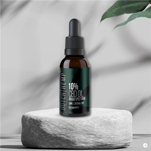 Dutch Hemp CBD-olie 10% - 30ml - Broad spectrum