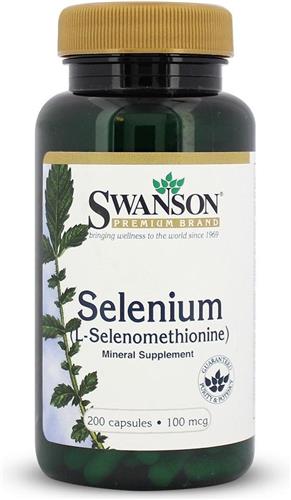 Swanson Health Selenium 100mcg - 200 capsules