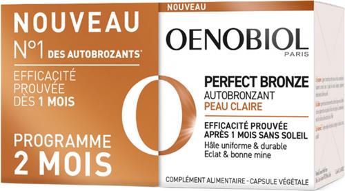 Oenobiol Perfect Bronze Zelfbruinende Heldere Huid 2 x 30 Capsules Pak