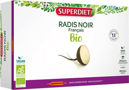Superdiet Zwarte Radijs Biologisch 20 Flesjes