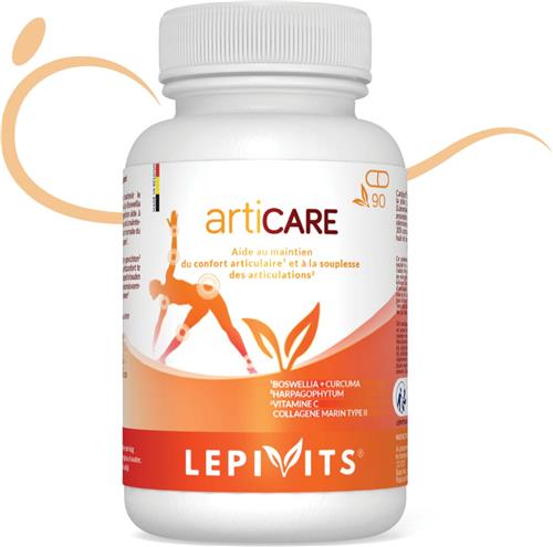 Articare | 90 plantaardige capsules | Zwakke punten van het gewricht? | Made in Belgium | LEPIVITS