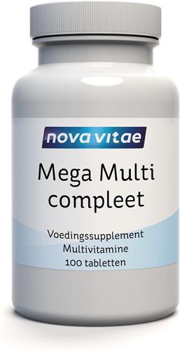 Nova Vitae - Mega Multi Compleet - multivitamine - 100 Tabletten