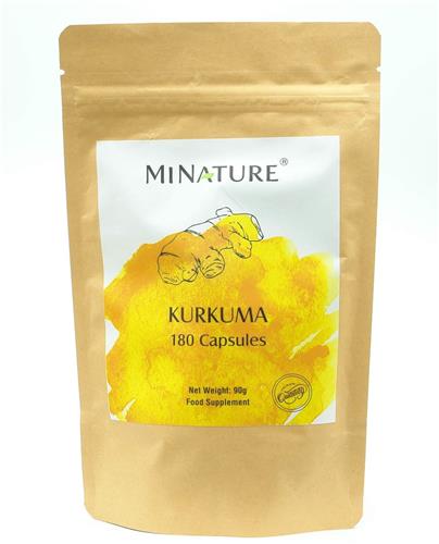 Kurkuma Capsules 180 stuks - 450mg Geelwortel, Turmeric per Vega Capsule - Curcumine - 100% Plantaardig