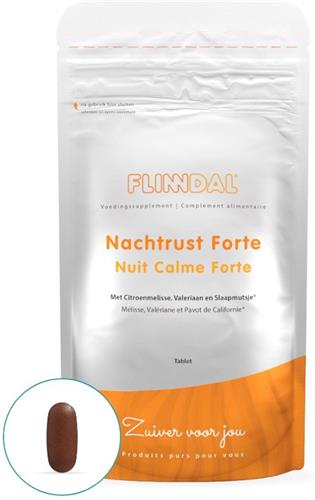 Flinndal Nachtrust Forte Tabletten - Hoog Gedoseerd - Bevordert de Natuurlijke Slaap - 30 Tabletten