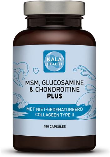 MSMGC Plus - 180 Capsules - Krachtige formule met MSM, Glucosamine en Chondroïtine - Kala Health