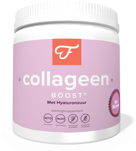 Foodie Collageen Boost - Collageenpoeder met Hyaluronzuur, Biotine en Vitamine C - 300 gram