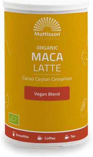 Mattisson - Biologische Maca Latte - Cacao & Ceylon kaneel - 160 Gram