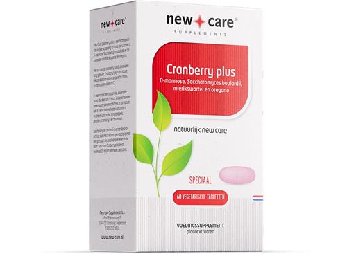 New Care Cranberry plus D-mannose - 60 tabletten - vegetarisch