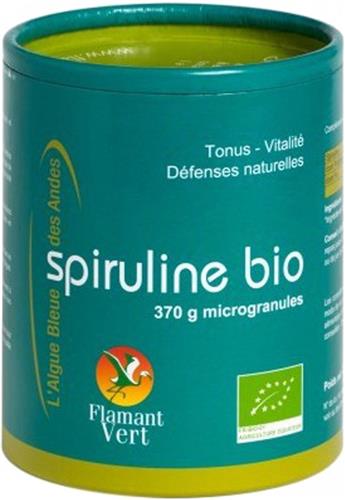 Flamant Vert Spirulina Biologische Microkorrels 370 Gram