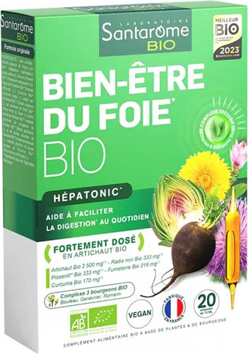 Santarome Organic Liver Wellness 20 Ampullen