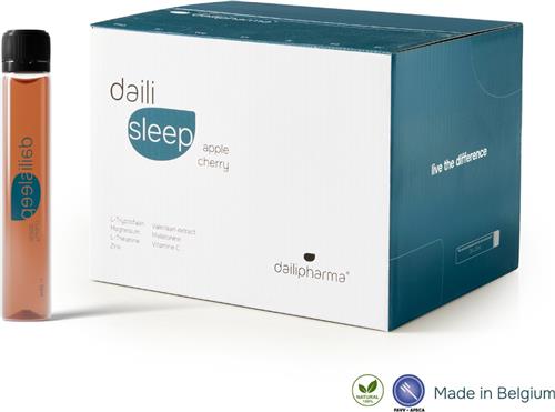 Dailipharma Daili Sleep - Vloeibaar Voedingssupplement - Natuurlijke Slaaphulp - Valeriaan, L-Theanine, Melatonine - Rustgevend & Herstellend