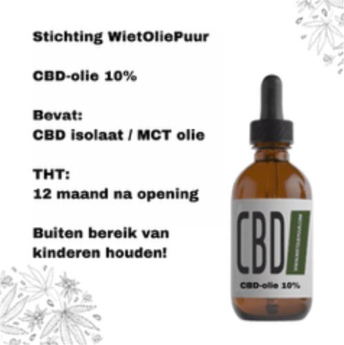 Olie voor dagelijkse inname - CBD - 10% - Stichting WietOliePuur