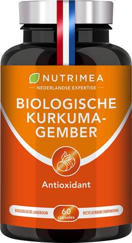 Nutrimea - Kurkuma – Gember – Ontstekingsremmer – Antioxidant - 60 caps NL-BIO-01