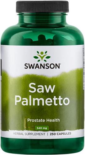 Saw Palmetto Extract - 250 Capsules - 540mg extract - Poeder van Saw Palmetto-bessen - Zaagpalm-extract - Swanson Health