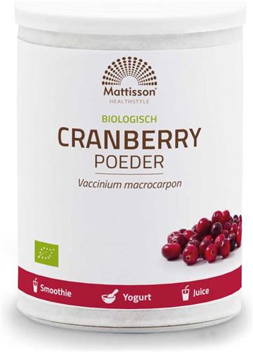 Mattisson - Biologisch Cranberry Poeder - D-mannose - 125 Gram