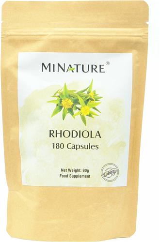Rhodiola Capsules 180 stuks - 450mg Poeder van Rhodiola Rosea per Vega Capsule - Rozewortel